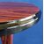 Art Deco style round coffee table in mahogany briar     