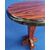 Art Deco style round coffee table in mahogany briar     