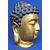 Testa di Buddha in ottone dorato - inizio XX sec.