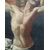 Large oil painting on canvas &quot;Crucifixion&quot; - Genoese School XVII century.     