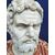 Grande busto in marmo policromo "Caracalla" - cm 80 h - Italia inizio XX sec.