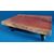 Tavolo da salotto in legno quebracho con ruote - cm 107