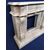 Grande camino stile Luigi XVI in marmo crema - Italia XX sec.