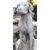 DARS573 - Statua di cane in cemento cm L 25 x H 72 x P 50
