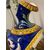 Antico vaso  versatoio Ginori XIX sec Con Raffaelleschi e Dipinto di Bacco. Firenze marchio blu. Altezza cm 35 