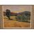 Olio su tela paesaggio campestre Firmato Agapito Casas Abarca (Barcellona, 1874-1964)