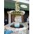 DARS574 - Fontana in pietra, con cavalli e putto, cm circonferenza 330 x H 250