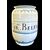 Vaso albarello da farmacia con smalto leggermente azzurrato e decoro a  ‘peducci’,con nastro epigrafe a motivo rocaille.Ferniani, Faenza.
