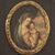Antique Madonna with child painting from the 18th century