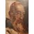 Antico dipinto del 1800 olio su tavoletta raffigurante Cardinale