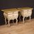Pair of Venetian style lacquered bedside tables