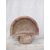 Rara Acquasantiera Baccellata, finemente scolpita - 29 x 28 cm - Marmo Breccia - xx secolo - Venezia