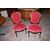 Gruppo 4 sedie stile Luigi Filippo in legno di palissandro con motivi di intaglio
