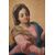 Dipinto antico olio su tela raffigurante la Vergine Immacolata con Gesù "Cacciatore".Napoli XVIII secolo.