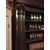 LIB148 - Biblioteca in legno di noce a tre corpi, epoca '800