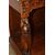 Credenza Vetrina francese stile Enrico II in legno di rovere con ricchi intagli