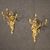 Pair of wall lights in gilt bronze in Louis XV style