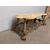 Antico tavolo basso  da salotto dorato  fine 800 con piano in onice . Mis 110 x 58 h 45 