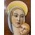 Madonna capoletto maiolica anni 40 Art decò  manifattura Italiana . mis 41 x cm 30 
