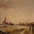 Grande dipinto marina della seconda metà del XIX secolo
