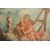 Olio su tela italiano del 1700 raffigurante "Angeli Cherubini"