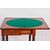 Tavolino da gioco francese stile Carlo X del 1800 in legno di mogano
