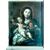 Dipinto olio su tela raffigurante Madonna con Gesu’Bambino.Scuola napoletana.