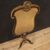 Parafuoco in legno laccato e dorato del XIX secolo