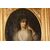 Splendido Ritratto di fanciulla Olio su tela francese di inizio 1800