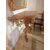 Consolle italiana laccata con piano in legno marmorizzato fine 700
