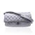 CHANEL Borsa a Tracolla in Pelle Col. Argento Easy Flap M