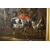 Scena di caccia, pittore olandese della fine del XVII secolo, olio su tela