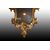 Stupenda piccola specchiera italiana del 1700 dorata foglia oro