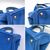 PRADA Borsa Shopper in Tela Col. Blu Canapa M