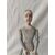 Graziosa bambola in legno con gonna - H 46 cm