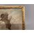 Antico grande dipinto Liberty art nouveau 1930 “ Contadina e Putti “  dipinto a pastello cm 86 x 69 in cornice coeva .