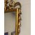 Antica specchiera dorata Luigi Filippo epoca XIX sec con intagli . Mis 106 x 57