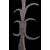 Bella inferriata in ferro forgiato e scalpellato del tipo pelagatti XVII secolo 