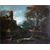 Bartolomeo Pedon (Venezia 1665 - 1732) - Paesaggio con rovine e figure con cornice coeva - '700