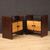 Pair of French bedside tables in 50's Art Deco style 