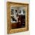 Specchiera barbizon dorata . XIX secolo