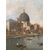Giacomo Guardi (Venezia 1764 - Venezia 1835) - Venezia, veduta con la chiesa di S. Simeon Piccolo.