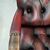Poltrona chesterfield girevole da scrivania inglese originale vintage in pelle rosso bordeaux anticato 