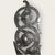 Splendida bocchetta in ferro forgiato inciso e traforato con pomolo XVII secolo 