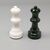 1970s Gorgeous Green and White Chess Set in Volterra Alabaster Handmade Made in Italy