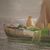 Seascape painting signed Remo Testa, fishermen at dawn
