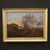 Antique French painting countryside landscape from 19th century