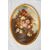 Pair of oval paintings on copper - O / 8272 -     