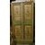 PTL655 Porta antica a doppio battente, dipinta e pannellata L 108 X 207 H cm