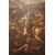 Coppia di oli su tela italiani del 1600 raffiguranti Battaglia